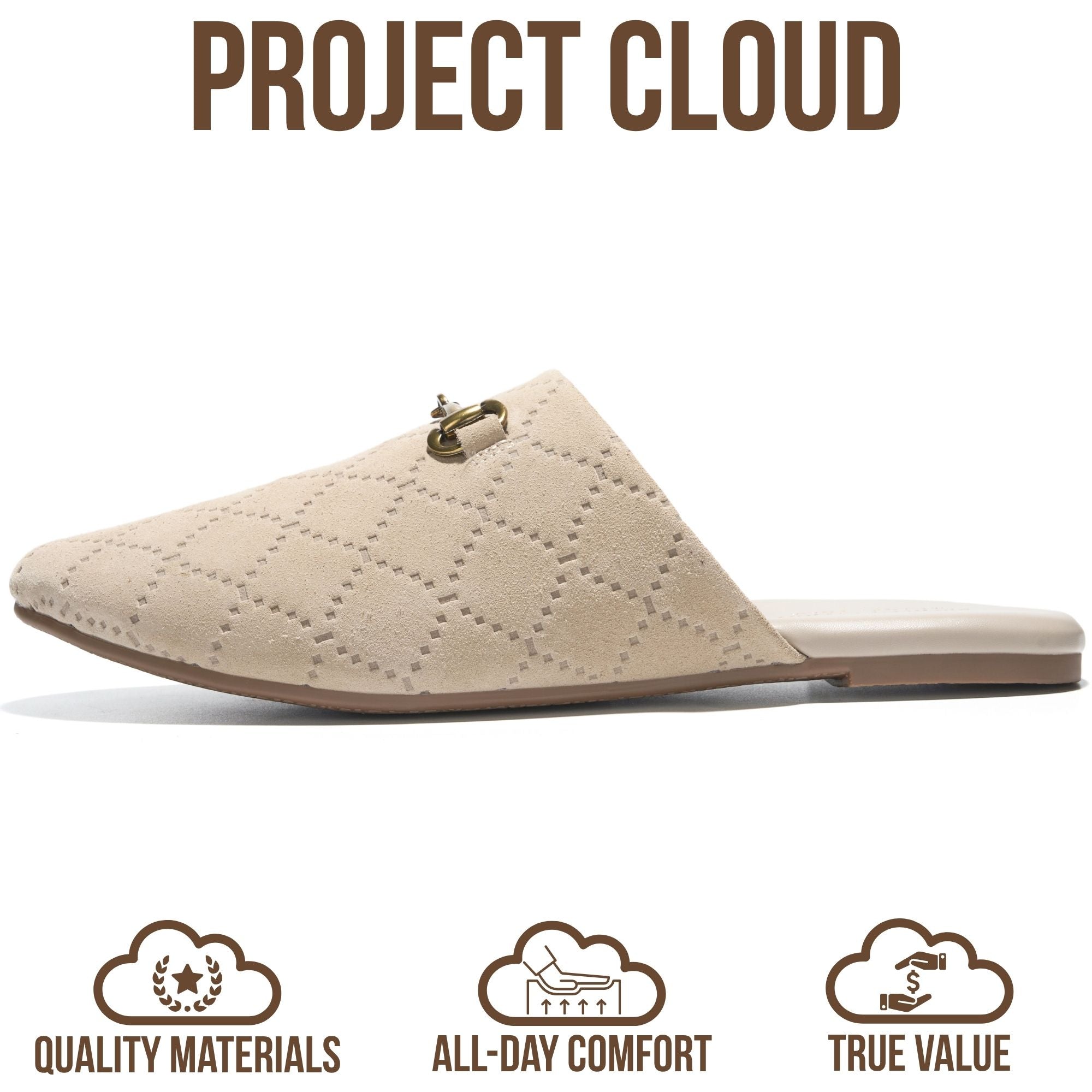 Women's | Horse Bit Mules | Memory Foam Insole | Lightweight | Non-Slip - Cassidy