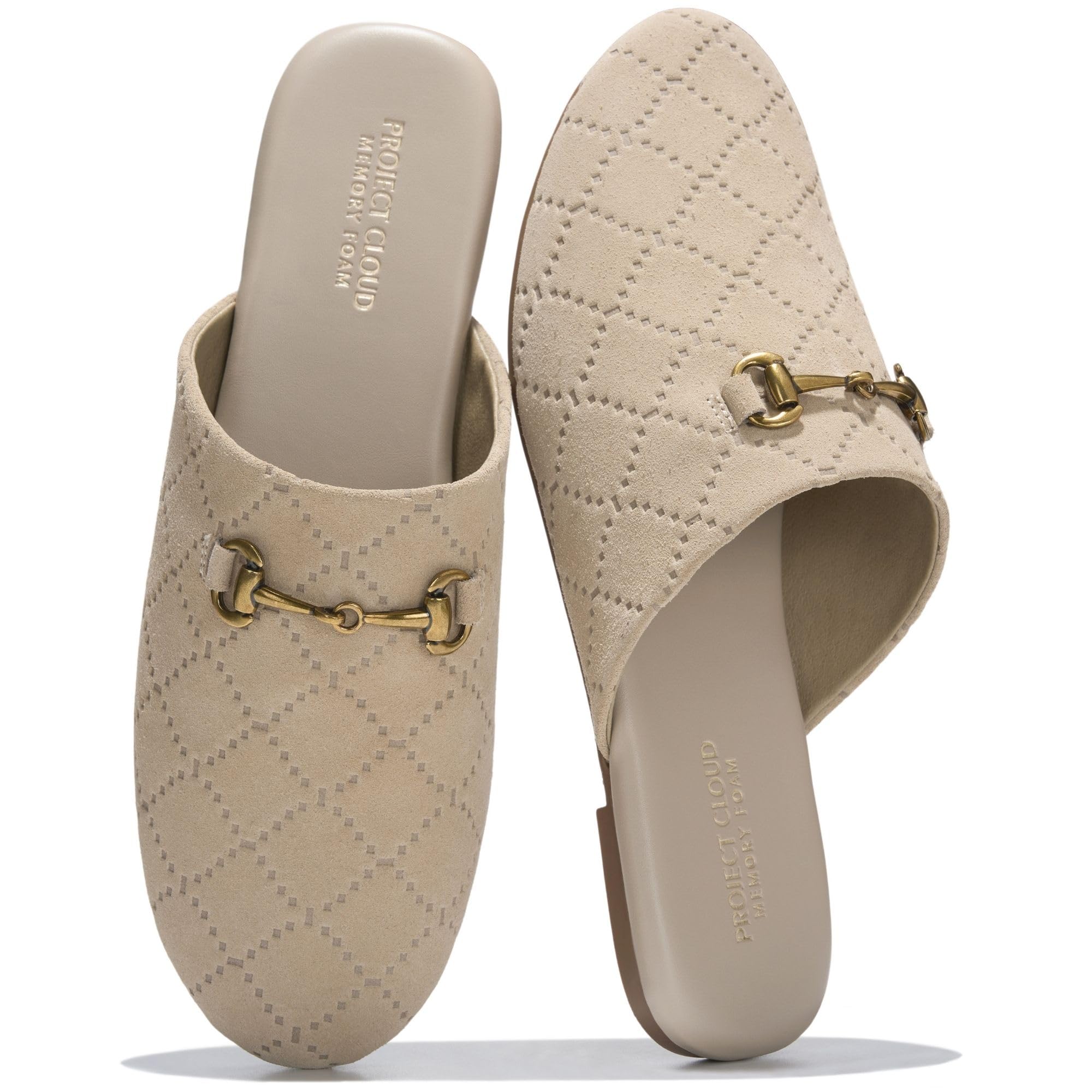 Women's | Horse Bit Mules | Memory Foam Insole | Lightweight | Non-Slip - Cassidy