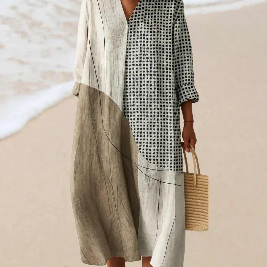 ELARA™ | ART-INSPIRED AUTUMN DRESS