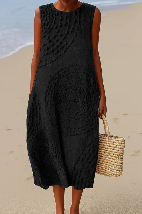 ELARA™ | MOULINÉ PRINT CASUAL DRESS
