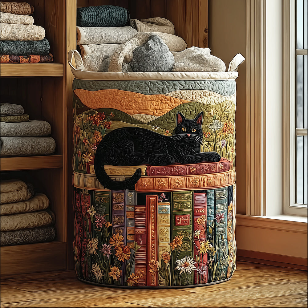 Cozy Cat | Handcrafted Laundry Basket