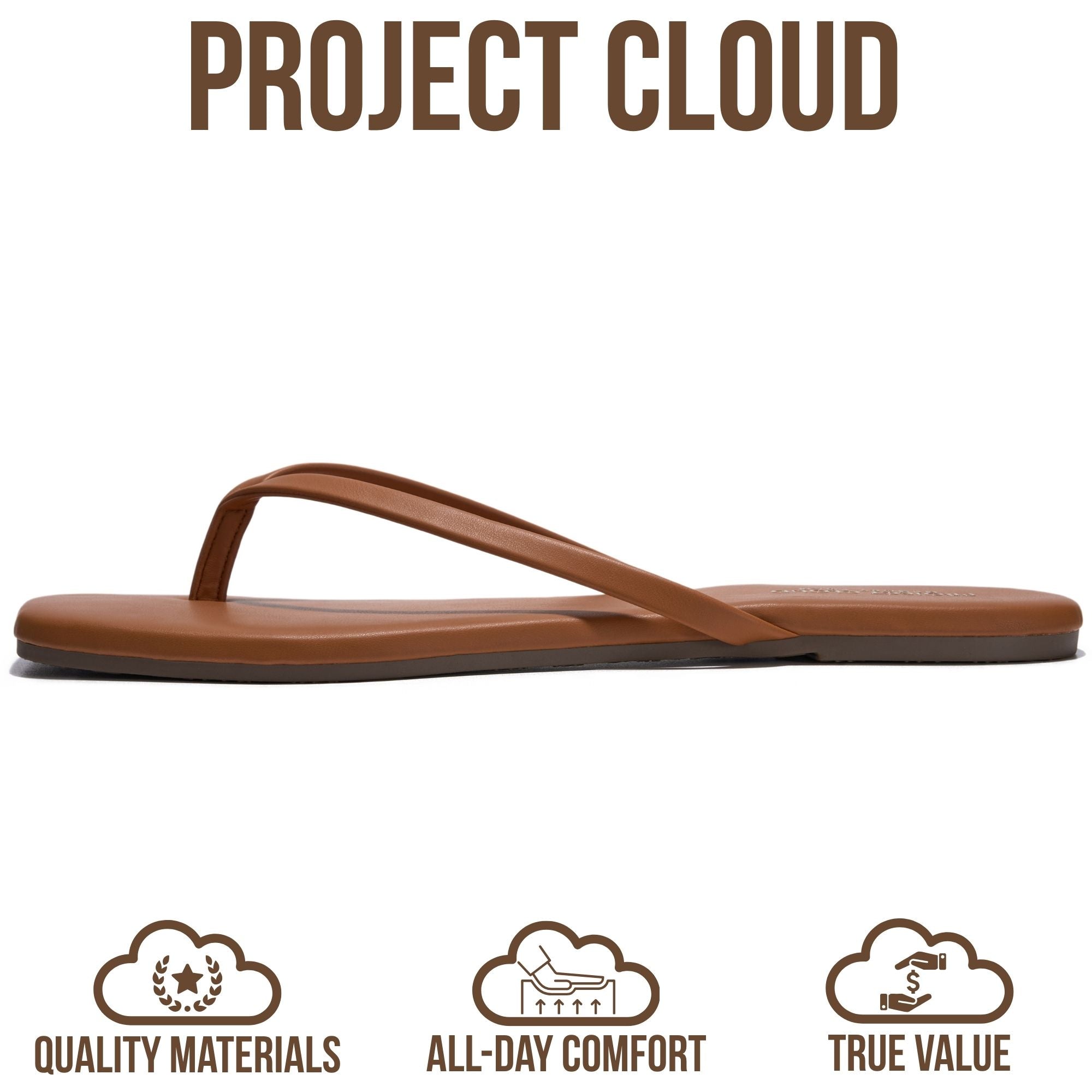 Women's | Square Toe Flip Flops | Memory Foam | Non-Slip - Dedication