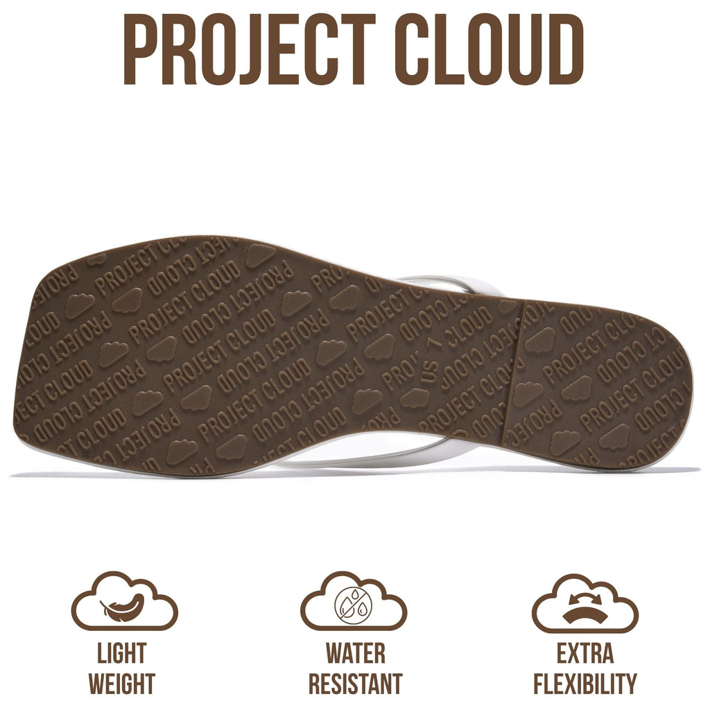 Women's | Square Toe Flip Flops | Memory Foam | Non-Slip - Dedication