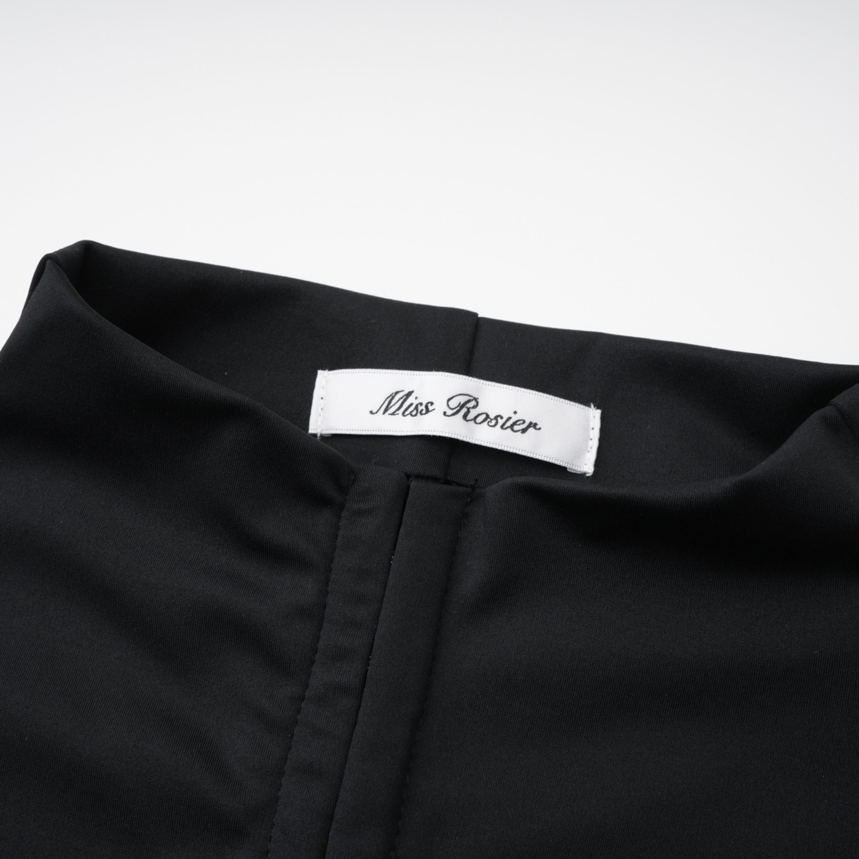 Andrea Black Keyhole Maxi Dress with High Thigh Slit