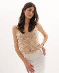 Luna Embellished Top - Gold