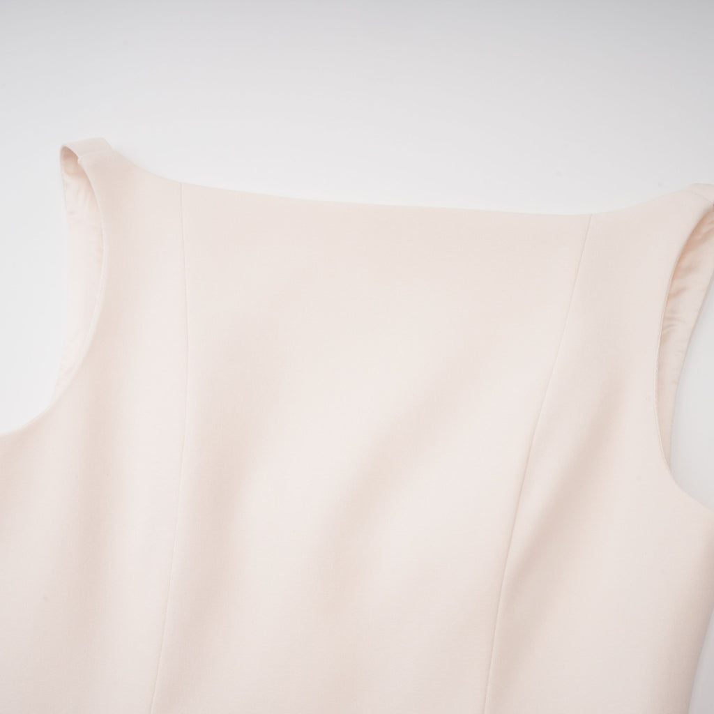 Aria White Asymmetrical Shawl & Tulle Panel Dress Set