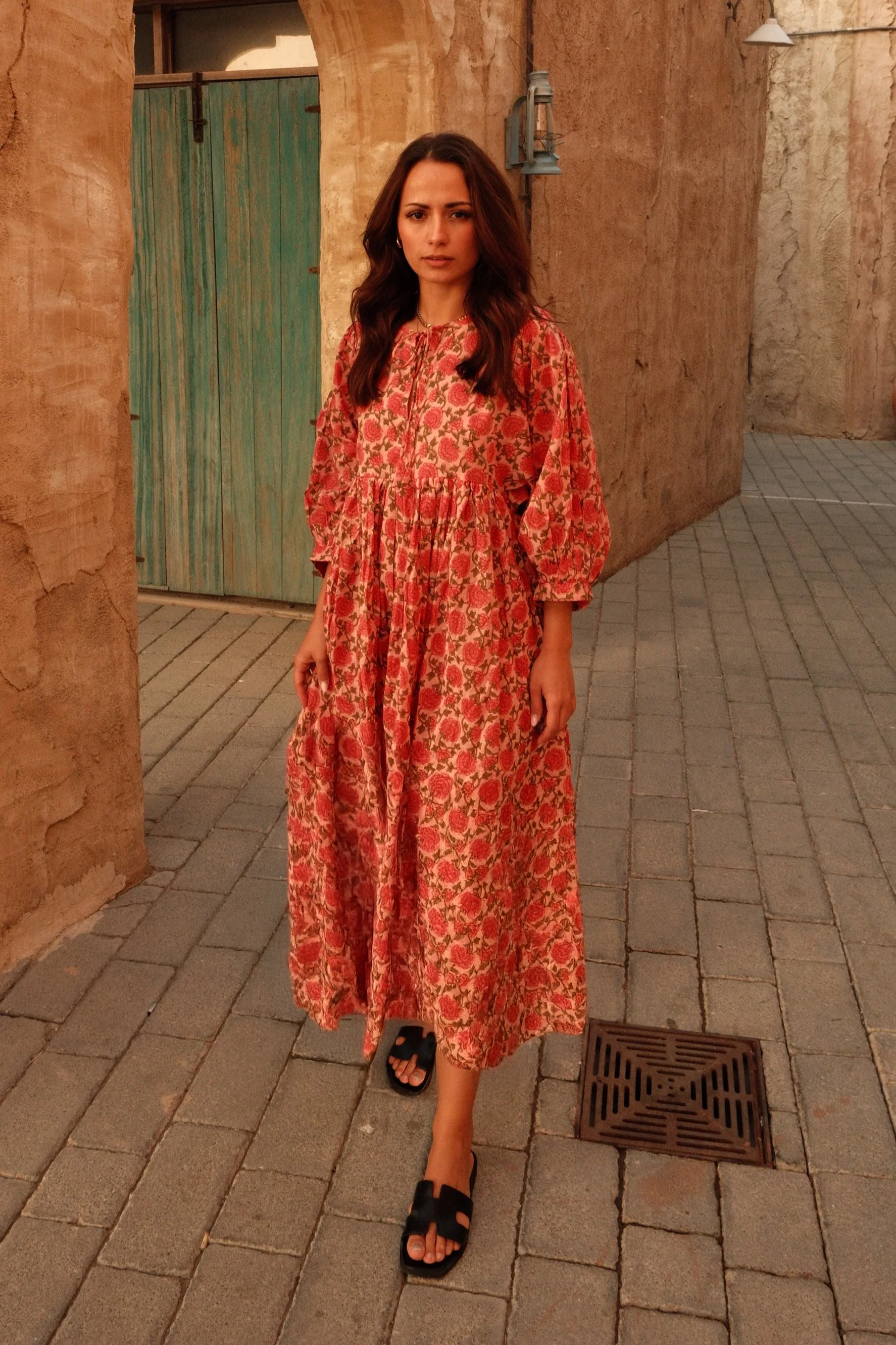 Maya Midi Dress Saffron Sun