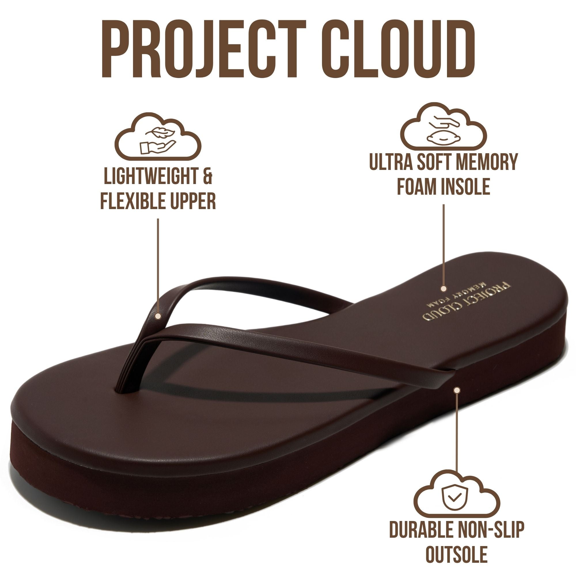 Women's | Summer Thong Sandals for Women 2026 | Memory Foam | Lightweight | Non-Slip - Elevation