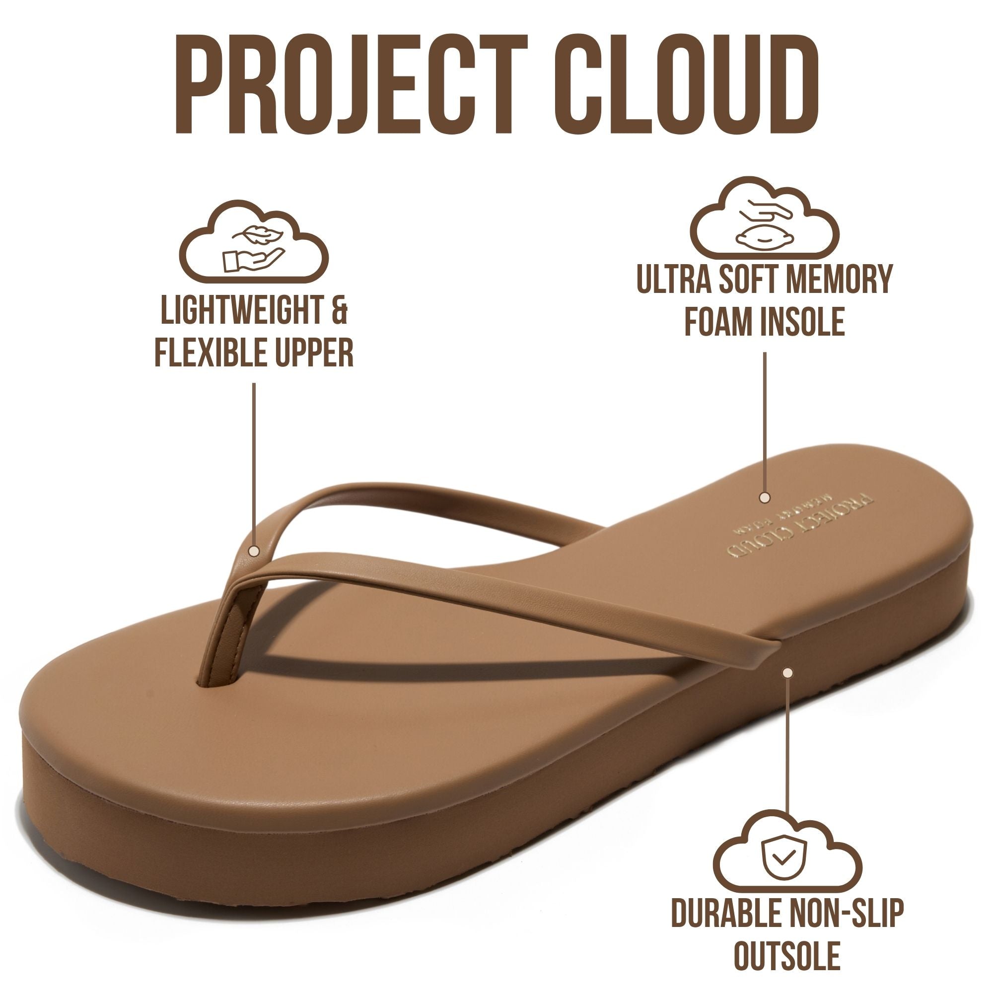 Women's | Summer Thong Sandals for Women 2026 | Memory Foam | Lightweight | Non-Slip - Elevation