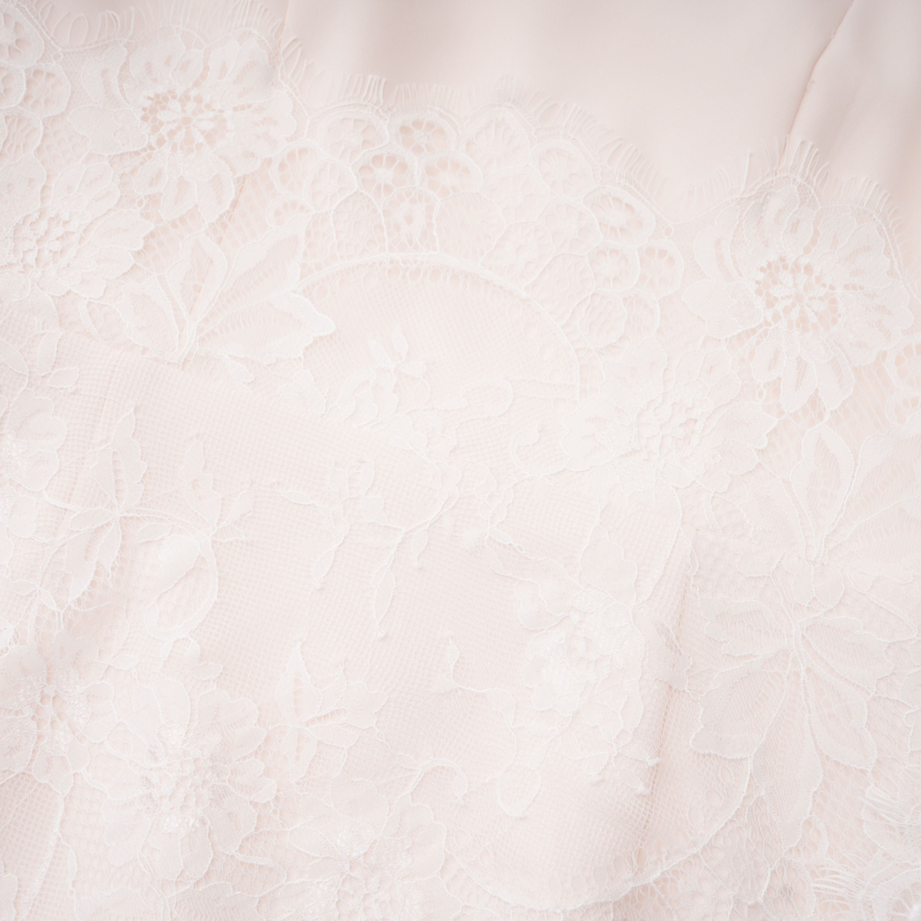 Elysia White Asymmetrical Floral Lace Maxi Dress