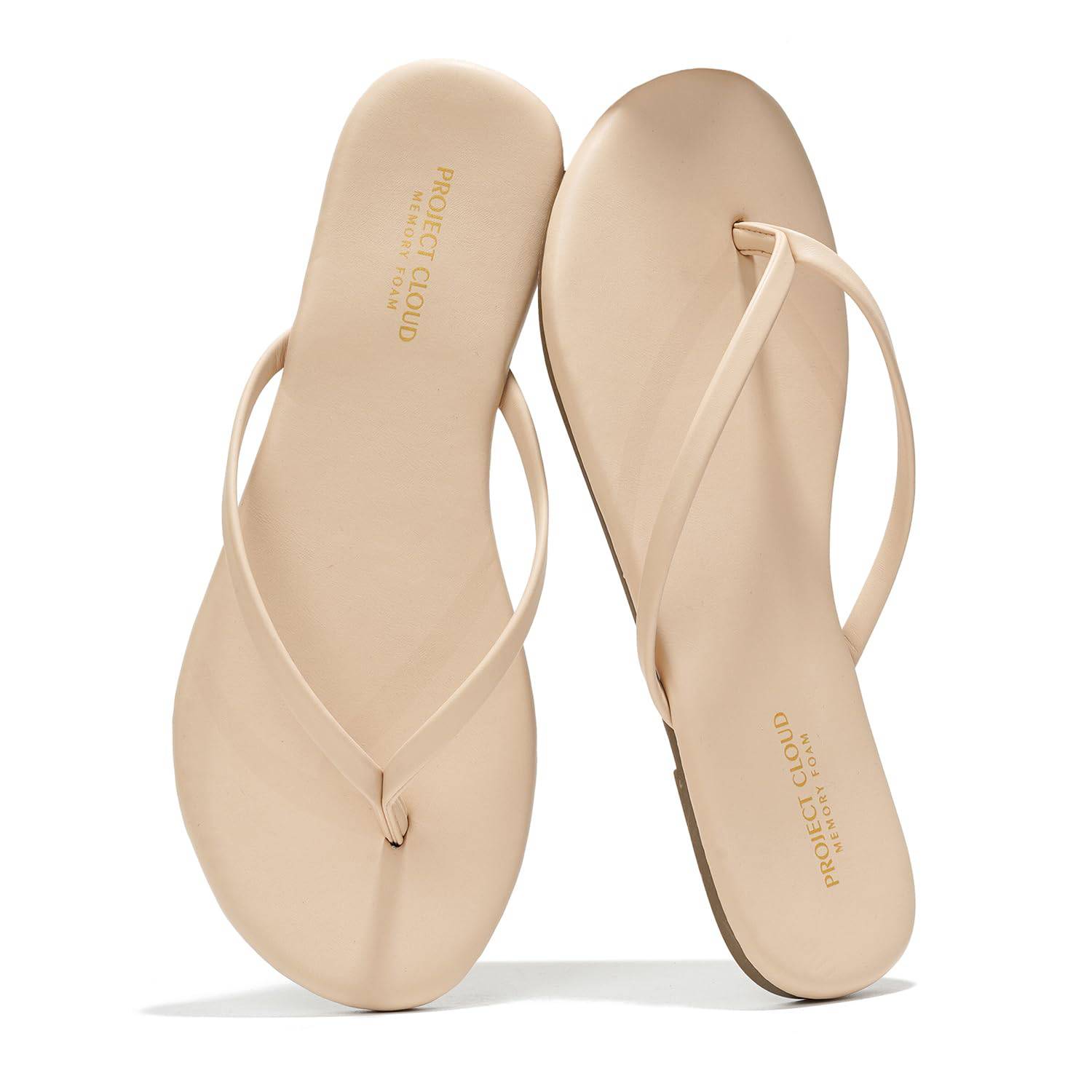 Women's | Eco-Leather Women Flip Flops | Memory Foam | Lightweight | Non-Slip - Foundations