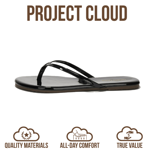 Women's | Eco-Leather Women Flip Flops | Memory Foam | Lightweight | Non-Slip - Foundations