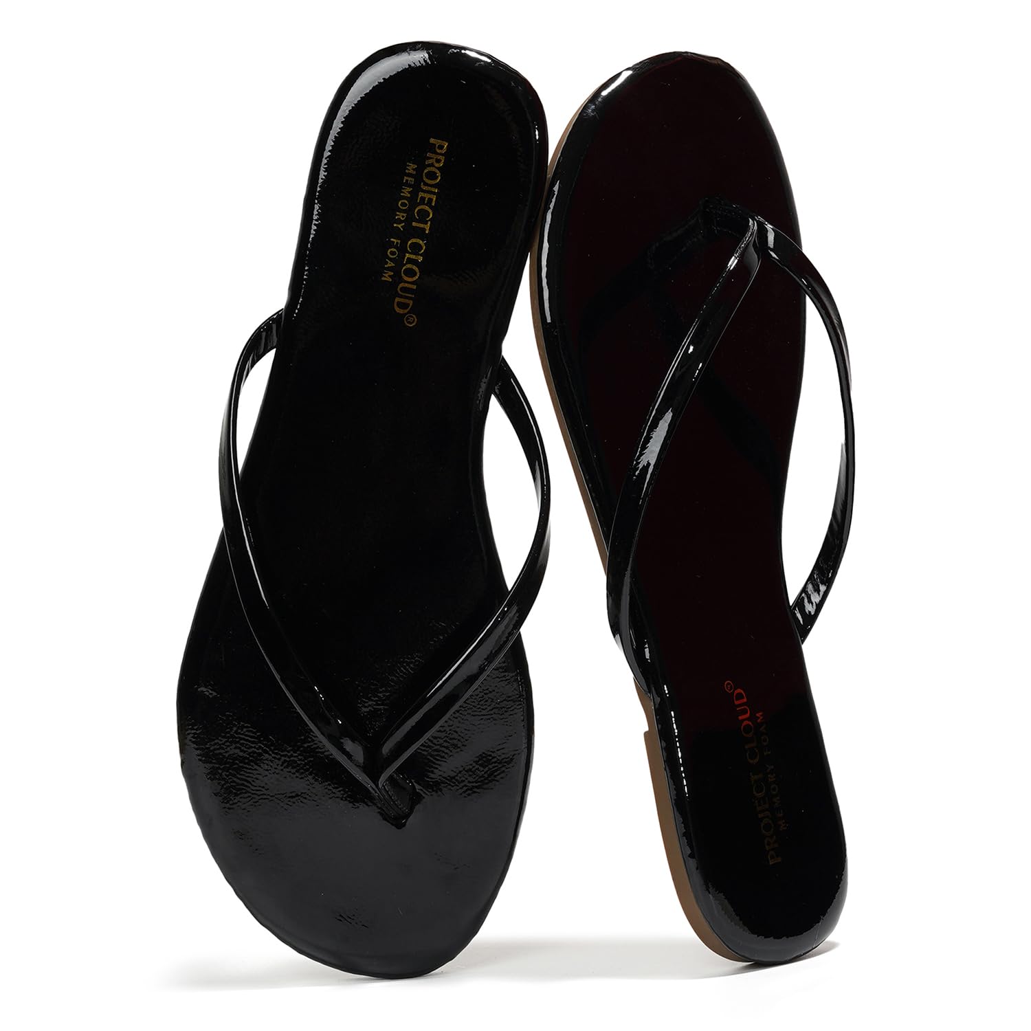 Women's | Eco-Leather Women Flip Flops | Memory Foam | Lightweight | Non-Slip - Foundations