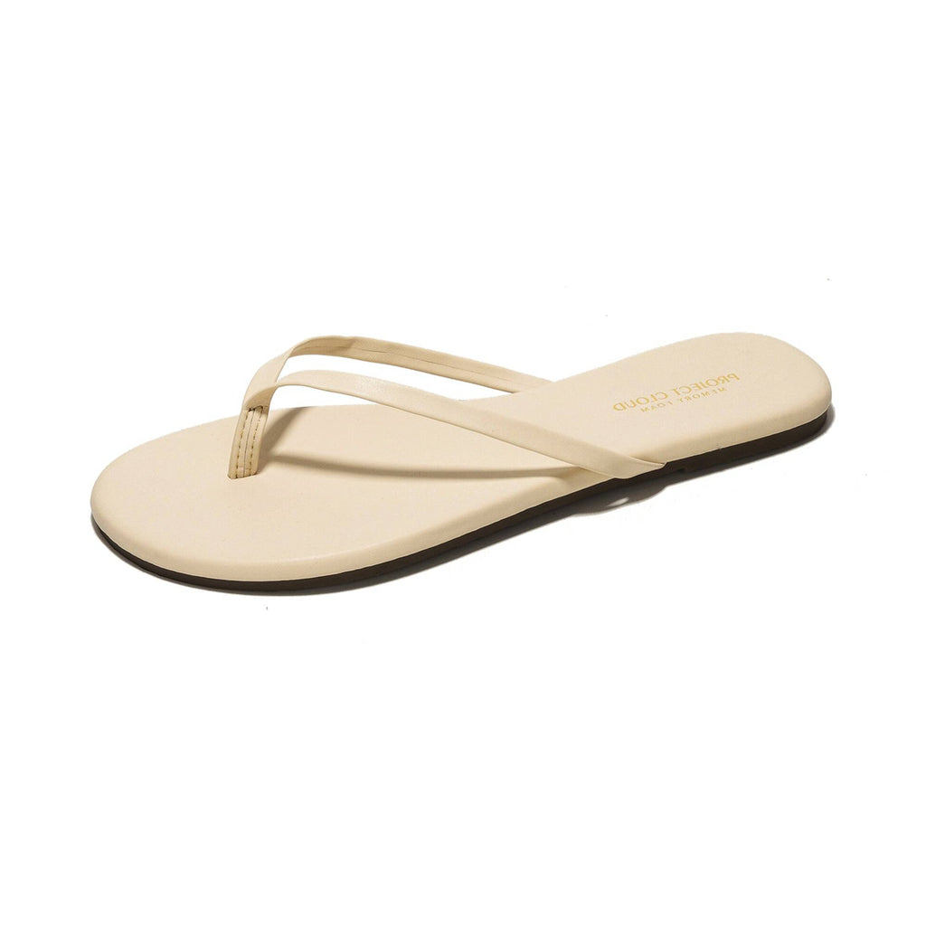 Women's | Eco-Leather Women Flip Flops | Memory Foam | Lightweight | Non-Slip - Foundations