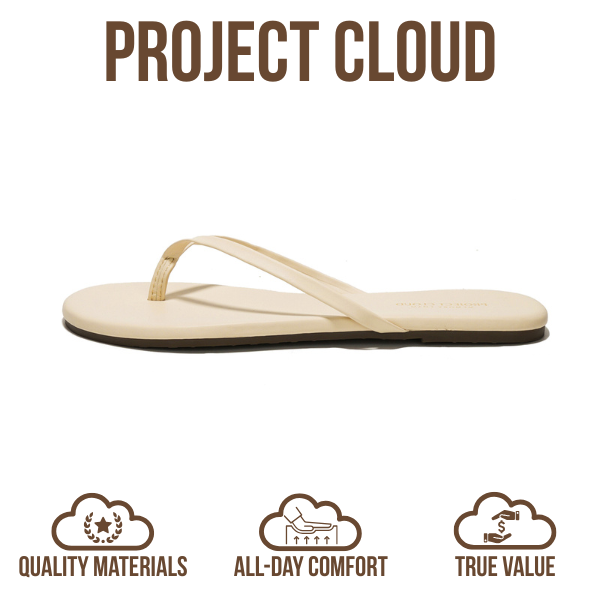 Women's | Eco-Leather Women Flip Flops | Memory Foam | Lightweight | Non-Slip - Foundations