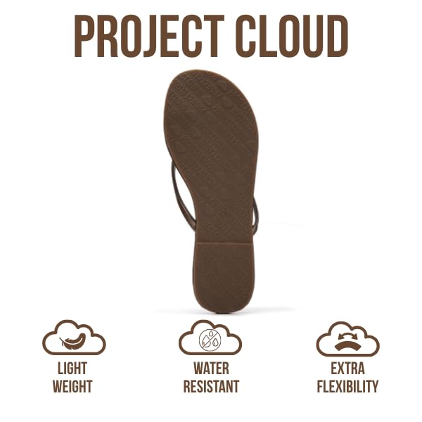 Women's | Eco-Leather Women Flip Flops | Memory Foam | Lightweight | Non-Slip - Foundations