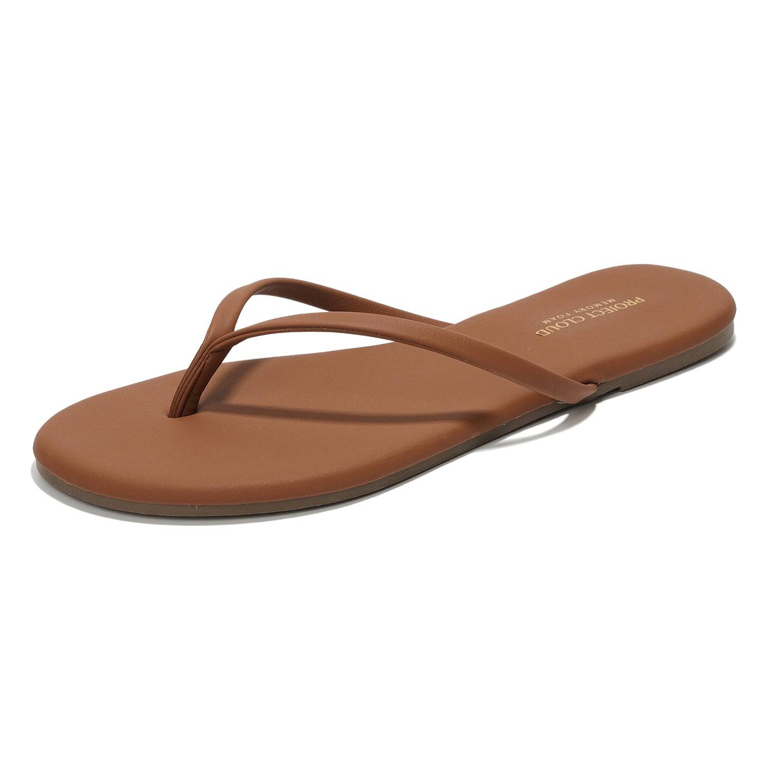 Women's | Eco-Leather Women Flip Flops | Memory Foam | Lightweight | Non-Slip - Foundations