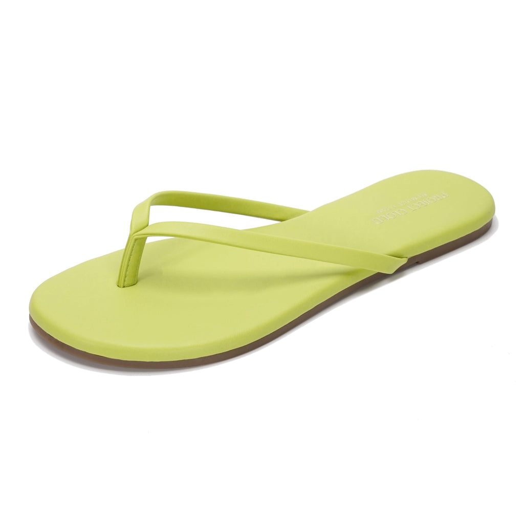 Women's | Eco-Leather Women Flip Flops | Memory Foam | Lightweight | Non-Slip - Foundations