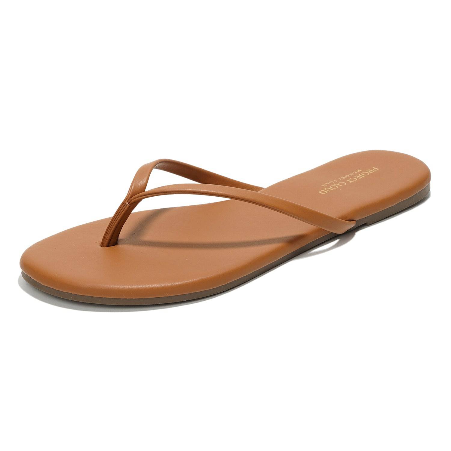 Women's | Eco-Leather Women Flip Flops | Memory Foam | Lightweight | Non-Slip - Foundations