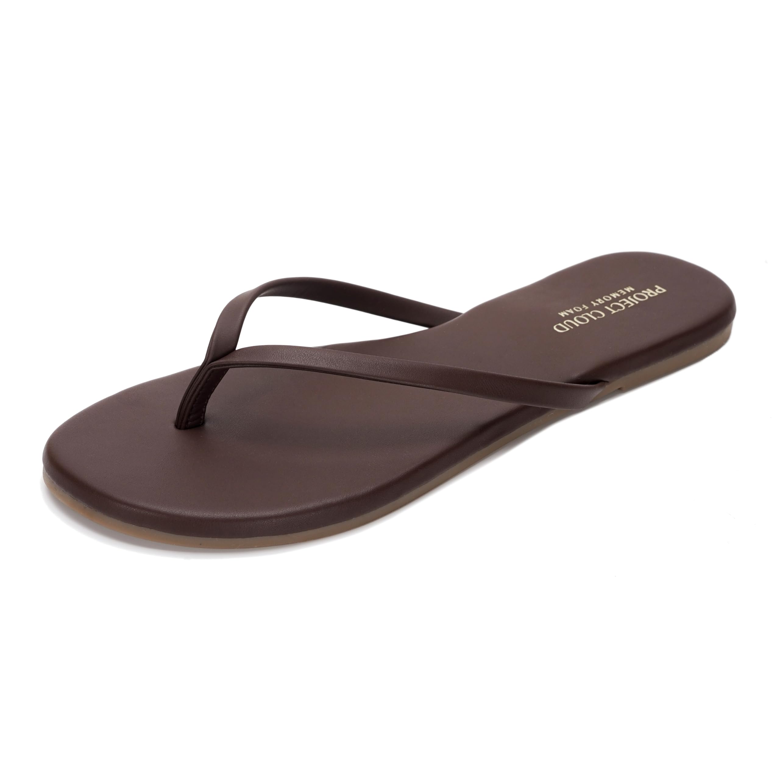 Women's | Eco-Leather Women Flip Flops | Memory Foam | Lightweight | Non-Slip - Foundations