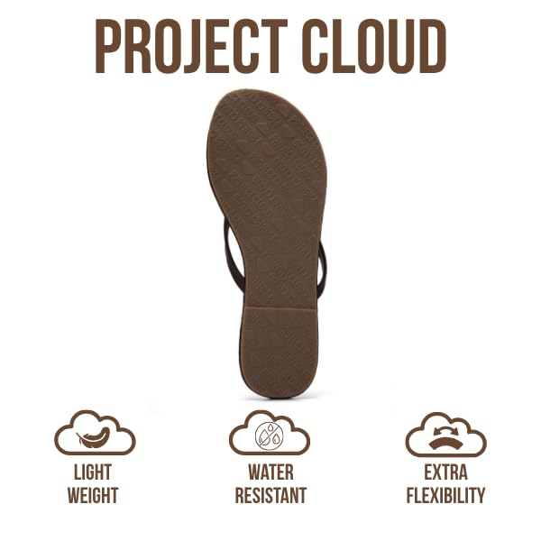 Women's | Eco-Leather Women Flip Flops | Memory Foam | Lightweight | Non-Slip - Foundations
