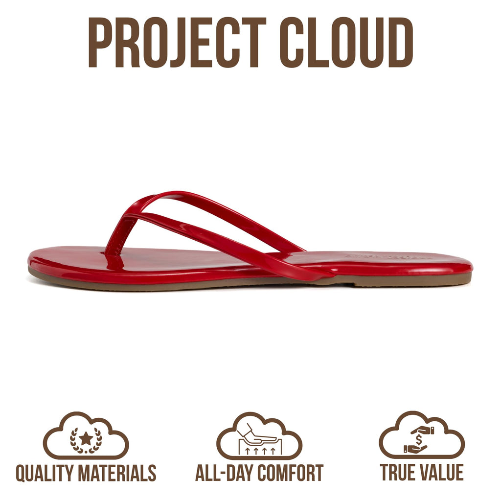 Women's | Eco-Leather Women Flip Flops | Memory Foam | Lightweight | Non-Slip - Foundations