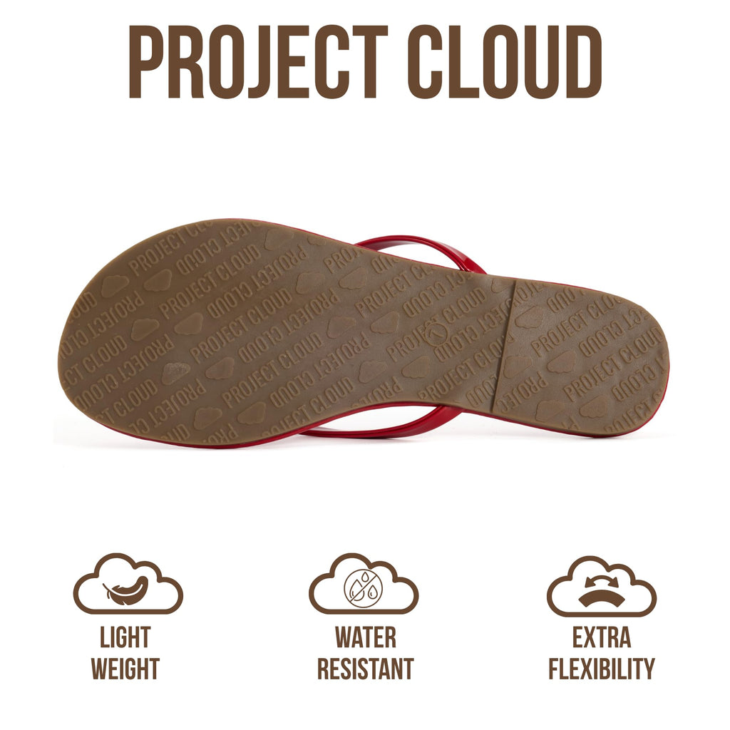 Women's | Eco-Leather Women Flip Flops | Memory Foam | Lightweight | Non-Slip - Foundations