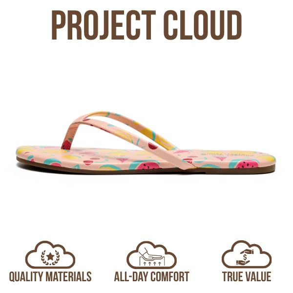 Women's | Eco-Leather Women Flip Flops | Memory Foam | Lightweight | Non-Slip - Foundations