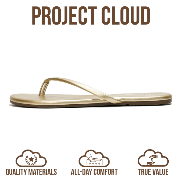 Women's | Eco-Leather Women Flip Flops | Memory Foam | Lightweight | Non-Slip - Foundations