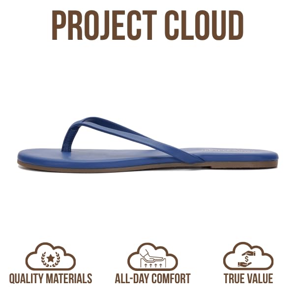 Women's | Eco-Leather Women Flip Flops | Memory Foam | Lightweight | Non-Slip - Foundations