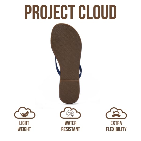 Women's | Eco-Leather Women Flip Flops | Memory Foam | Lightweight | Non-Slip - Foundations