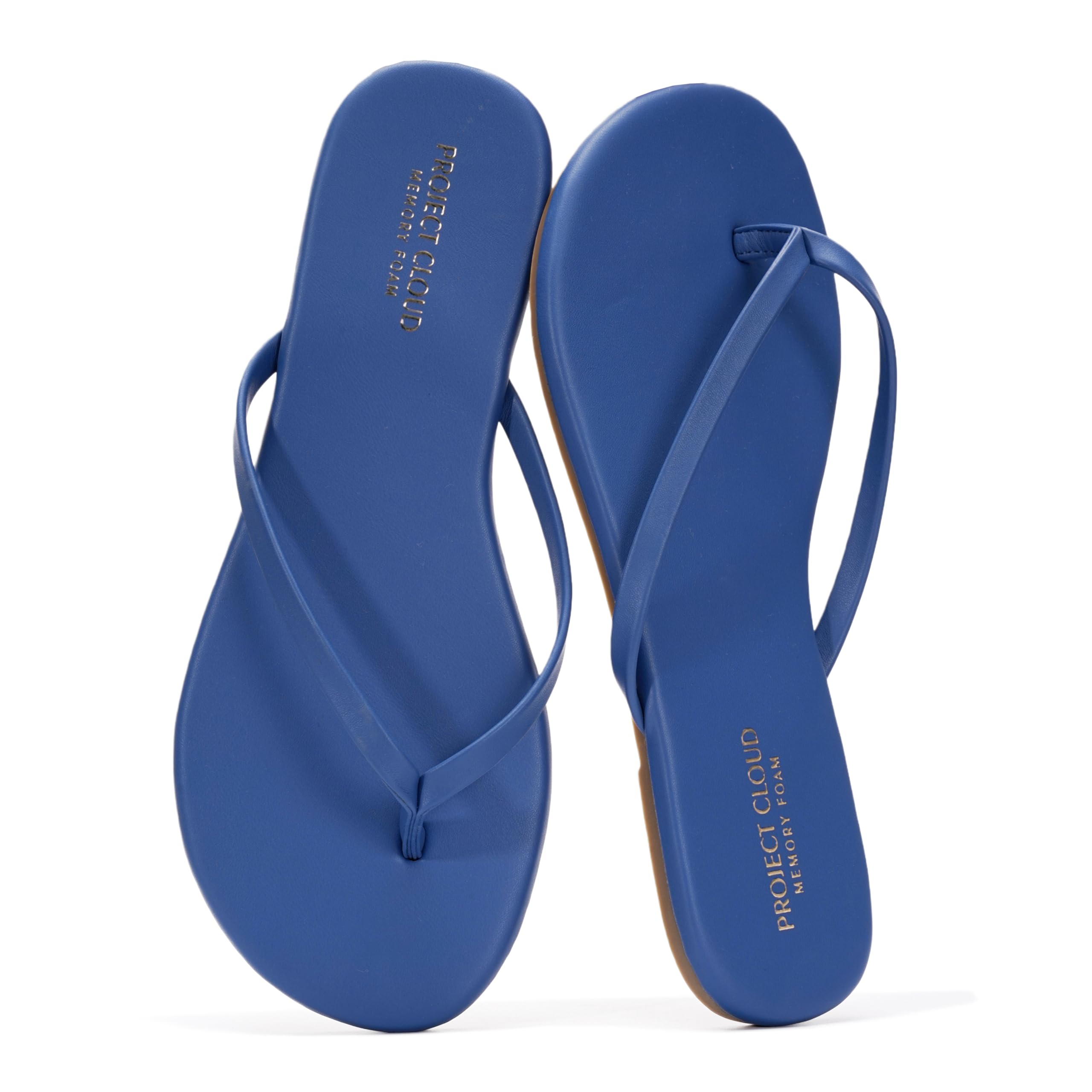 Women's | Eco-Leather Women Flip Flops | Memory Foam | Lightweight | Non-Slip - Foundations