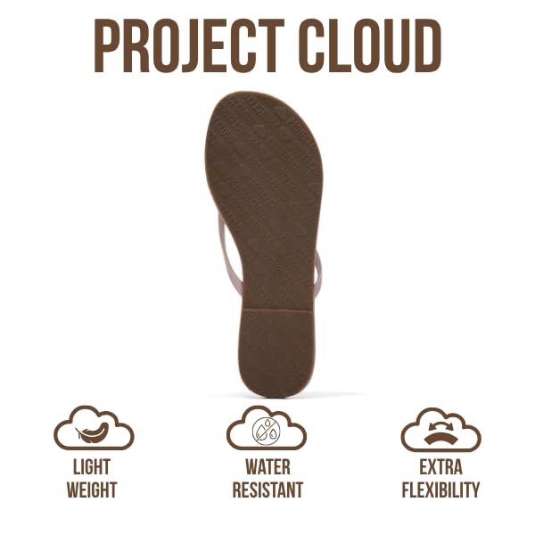 Women's | Eco-Leather Women Flip Flops | Memory Foam | Lightweight | Non-Slip - Foundations