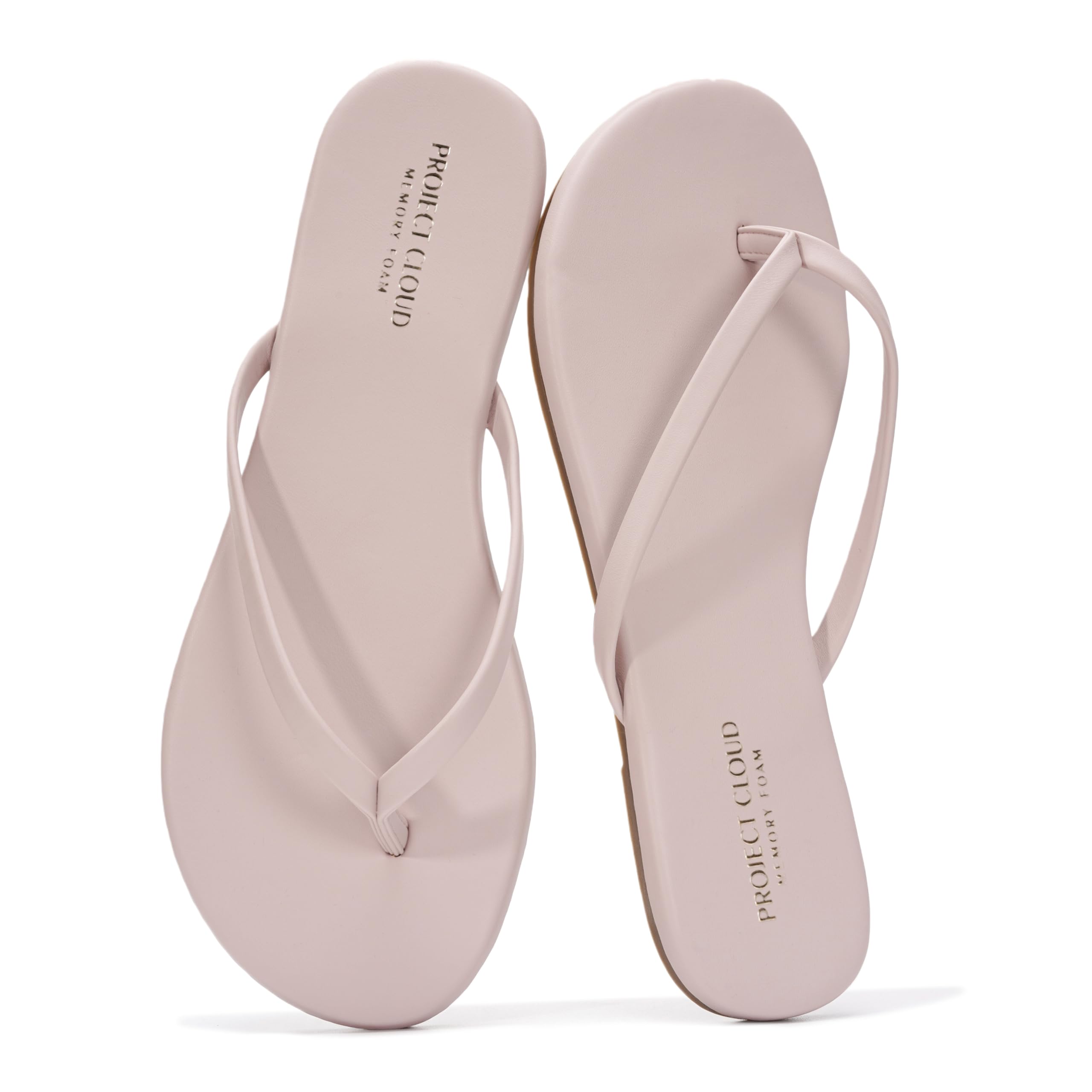 Women's | Eco-Leather Women Flip Flops | Memory Foam | Lightweight | Non-Slip - Foundations