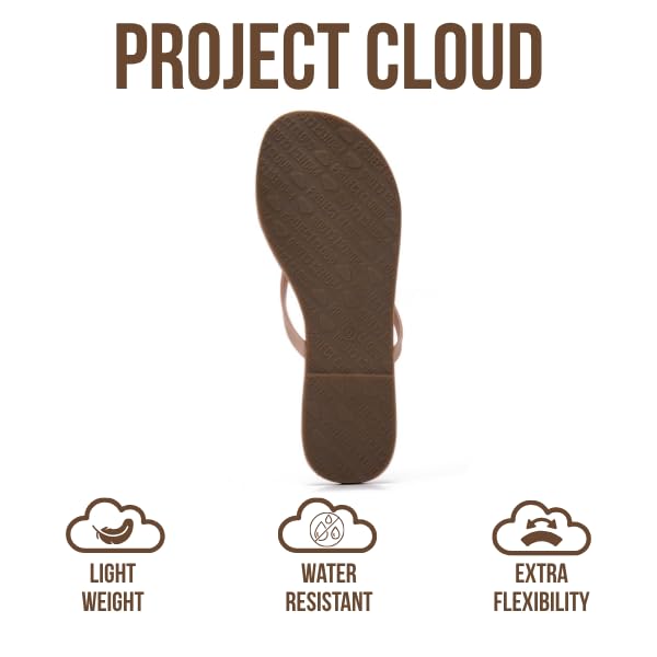 Women's | Eco-Leather Women Flip Flops | Memory Foam | Lightweight | Non-Slip - Foundations