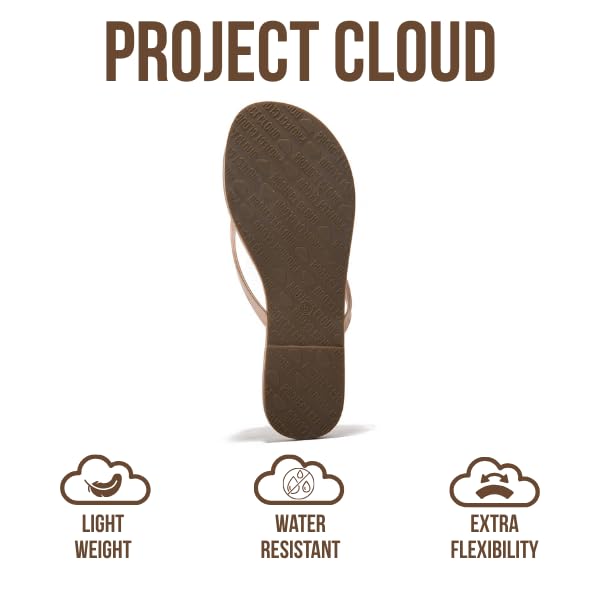 Women's | Eco-Leather Women Flip Flops | Memory Foam | Lightweight | Non-Slip - Foundations