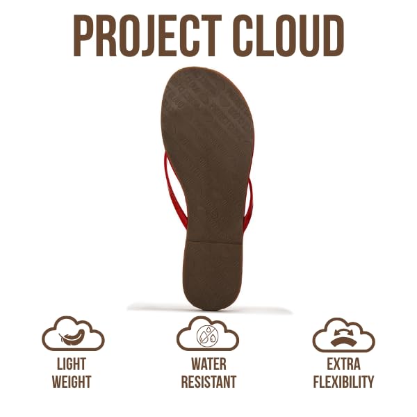 Women's | Eco-Leather Women Flip Flops | Memory Foam | Lightweight | Non-Slip - Foundations