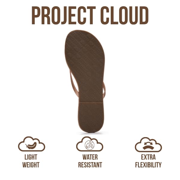 Women's | Eco-Leather Women Flip Flops | Memory Foam | Lightweight | Non-Slip - Foundations