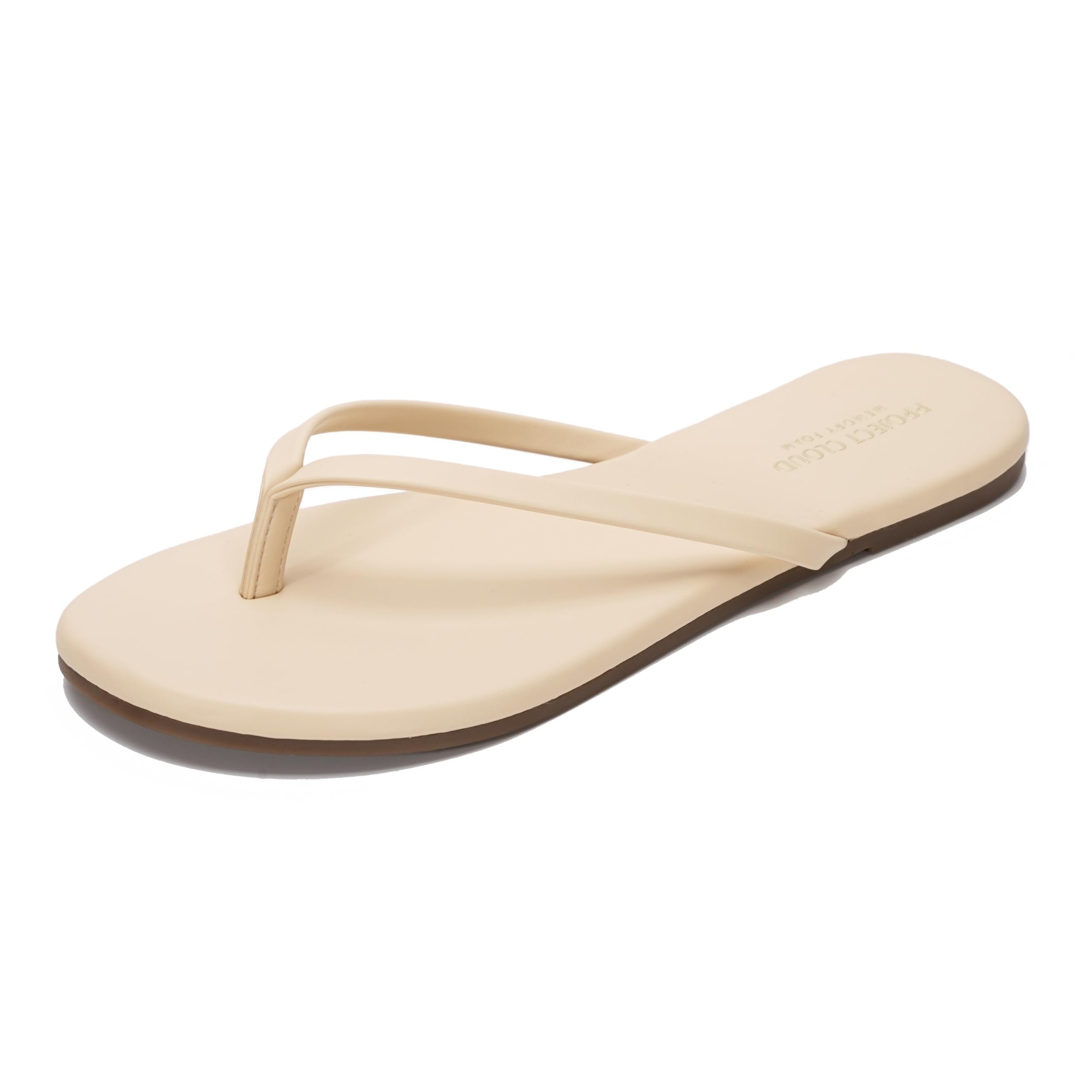 Women's | Eco-Leather Women Flip Flops | Memory Foam | Lightweight | Non-Slip - Foundations