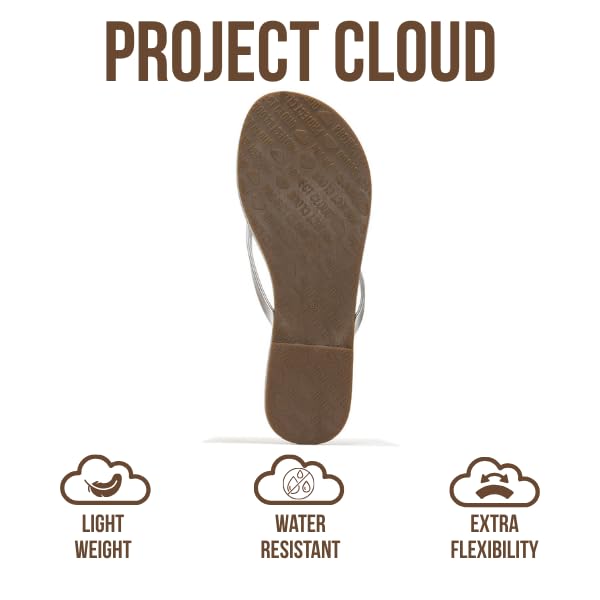 Women's | Eco-Leather Women Flip Flops | Memory Foam | Lightweight | Non-Slip - Foundations