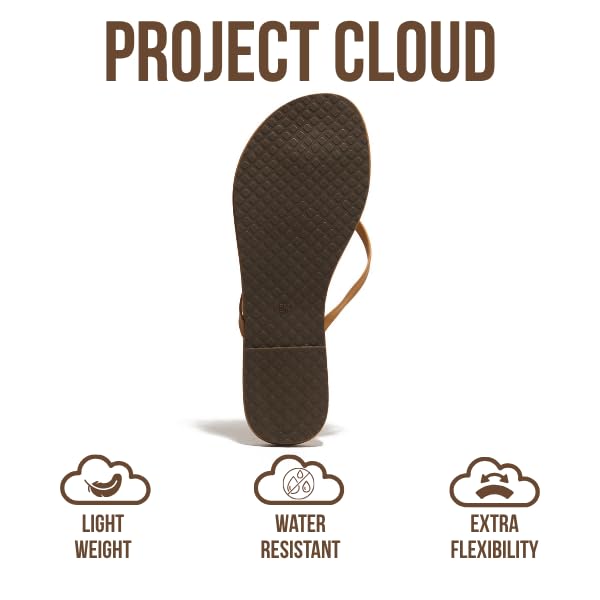 Women's | Eco-Leather Women Flip Flops | Memory Foam | Lightweight | Non-Slip - Foundations