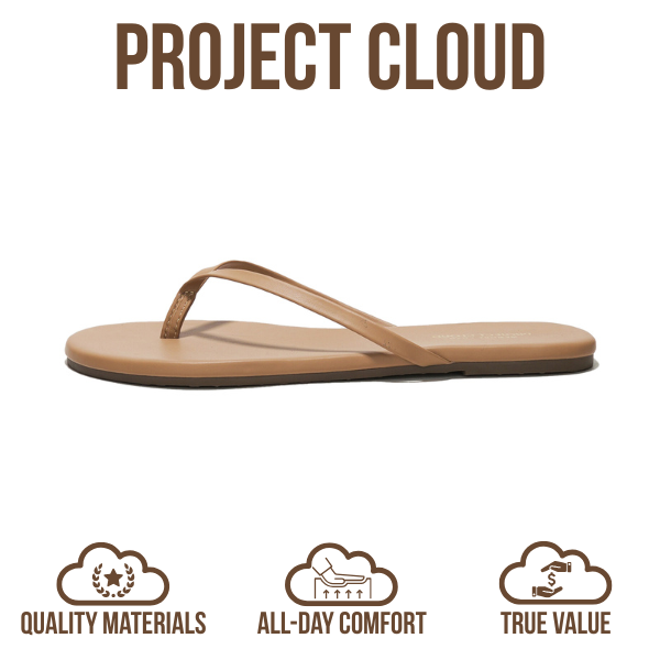 Women's | Eco-Leather Women Flip Flops | Memory Foam | Lightweight | Non-Slip - Foundations