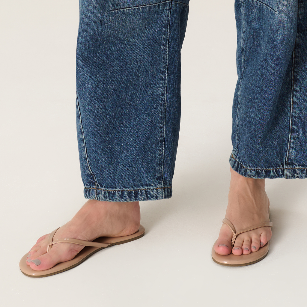 Women's | Eco-Leather Women Flip Flops | Memory Foam | Lightweight | Non-Slip - Foundations