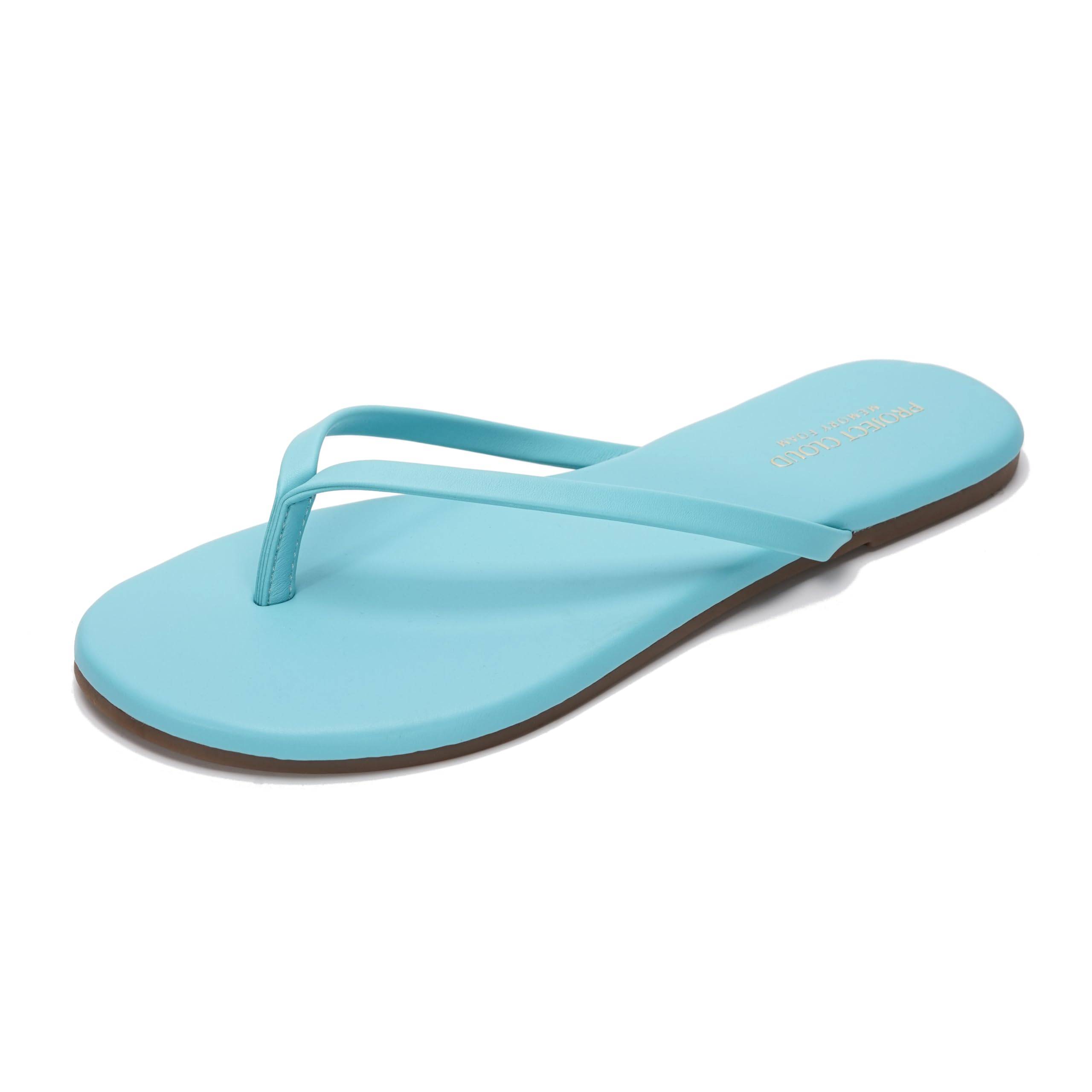 Women's | Eco-Leather Women Flip Flops | Memory Foam | Lightweight | Non-Slip - Foundations