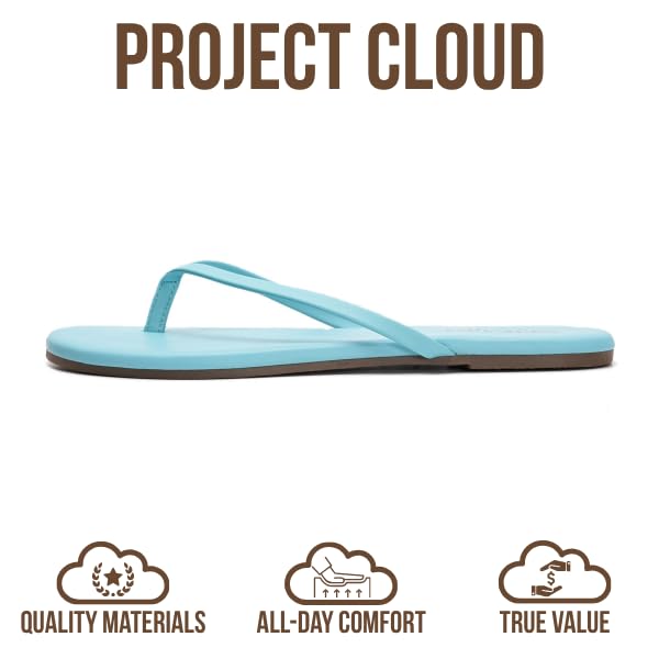 Women's | Eco-Leather Women Flip Flops | Memory Foam | Lightweight | Non-Slip - Foundations