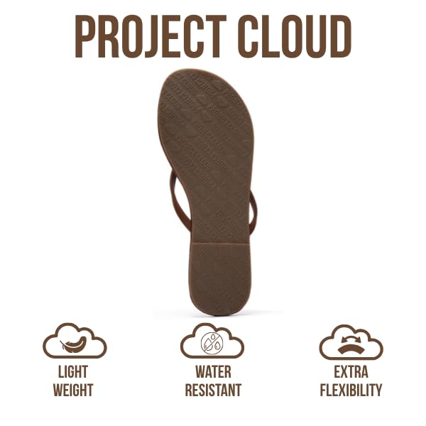 Women's | Eco-Leather Women Flip Flops | Memory Foam | Lightweight | Non-Slip - Foundations