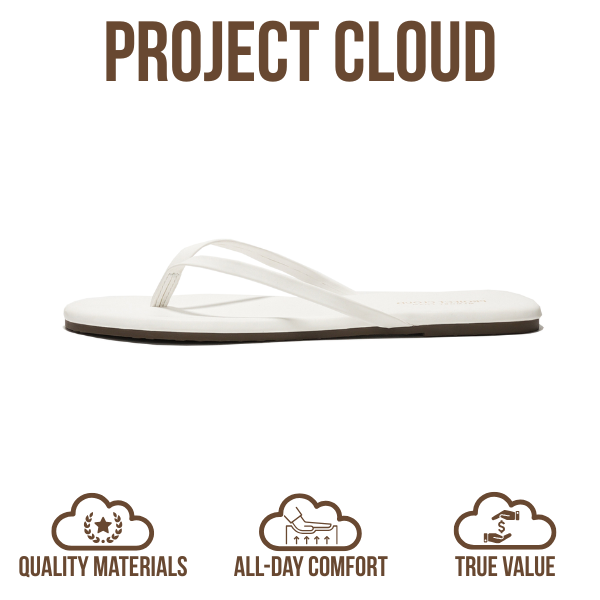 Women's | Eco-Leather Women Flip Flops | Memory Foam | Lightweight | Non-Slip - Foundations