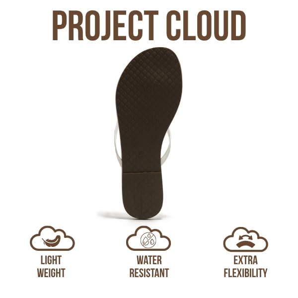 Women's | Eco-Leather Women Flip Flops | Memory Foam | Lightweight | Non-Slip - Foundations