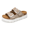 Women's | Genuine Leather Platform Sandals | ProjectPlush | Non-Slip - Greece Chunky
