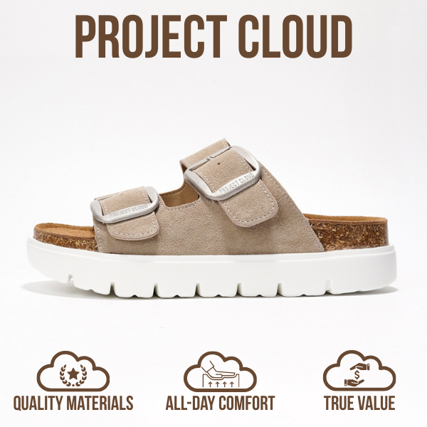 Women's | Genuine Leather Platform Sandals | ProjectPlush | Non-Slip - Greece Chunky